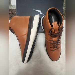 Crossover Hiker Honey Brown Leather High-Top Boots